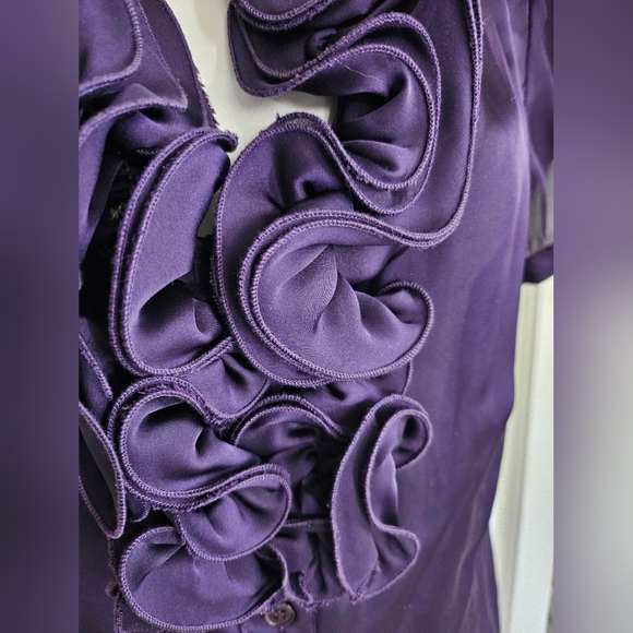 Spense Purple Ruffled Blouse - Picture 2 of 3